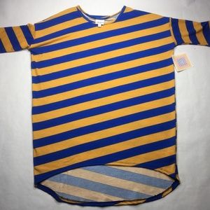 NWT Lularoe Irma S/S Striped Tunic Top‎ Size XS
